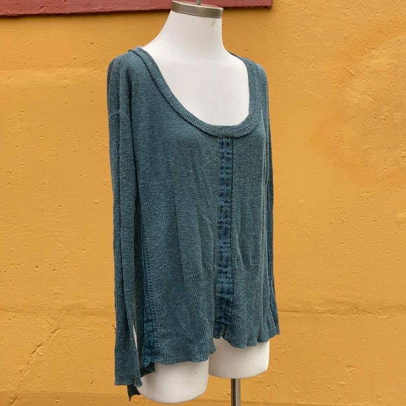 Free People Lace Road Linen Pullover - Picture 2 of 10